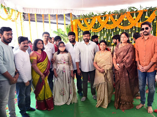 Megastar And Nithiin At Pappu Sudios Opening In Hyderabad